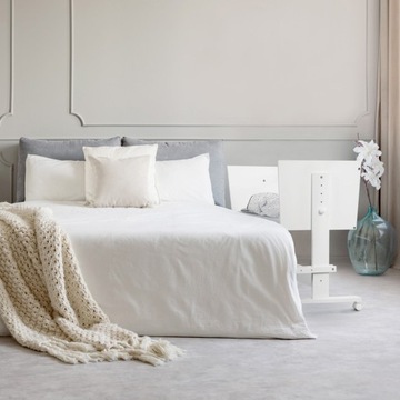 Кровать деревянная детская 107х50 Колыбель Белая ZOYA Littlesky