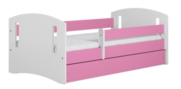 КРОВАТЬ ДЕВОЧКА РОЗОВАЯ С ЯЩИКОМ И МАТРАСОМ 80Х180