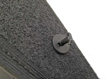 Комплект черных прочных велюровых ковриков спереди и сзади, коврики DEDICATED.