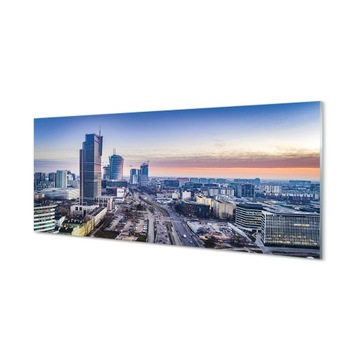 Zdjęcie obraz na szkle Warszawa Panorama 125x50