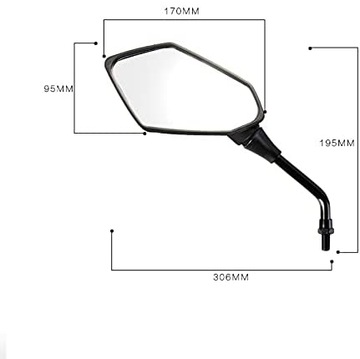 БОЛЬШИЕ ЗЕРКАЛА МОТОКУТЕР QUAD M10 PANORAM CARBON