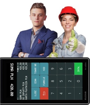 Карманный кассовый аппарат Elzab K1 SLIM + Фискализация и обучение