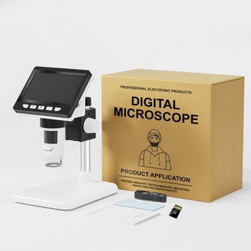 ЭКРАН МИКРОСКОПА ПК MacOS WINDOWS DIGITAL 1000x USB + карта памяти 32 ГБ
