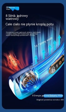 Портативный шейный вентилятор для летних видов спорта