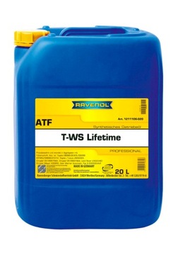 Olej RAVENOL ATF T-WS Lifetime 20L+ GRATIS