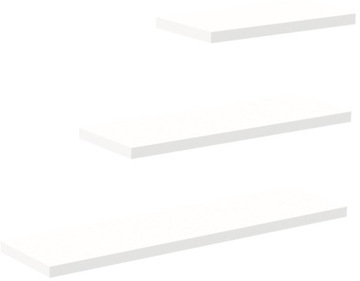 НАБОР НАСТЕННЫХ МЕБЕЛЬНЫХ ПОЛОК, ИЗ 3 ШТ., БЕЛЫЙ