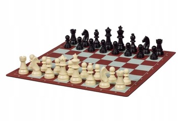 Турнирный набор в мешочке (фигуры + шахматная доска)