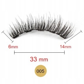 Sztuczne Rzęsy Magnetyczne Eyeliner + Pęseta 005