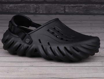 Klapki męskie, sportowe, chodaki Crocs ECHO CLOG BLACK 207937001