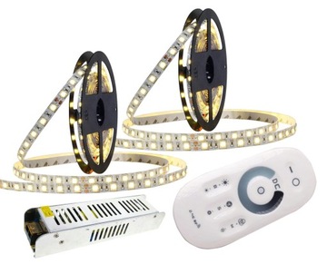 ZESTAW taśma LED 5050 IP20 10M Biała CIEPŁA DOTYK