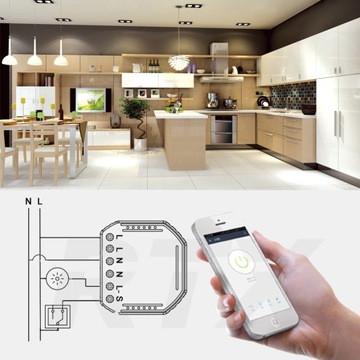 Встраиваемый диммер 1 контур ZigBee TUYA #без N