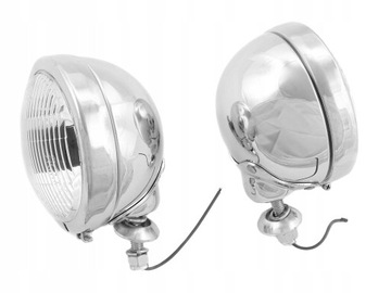 REFLEKTORY LIGHTBARY LAMPY PRZÓD 4,5 CALA CHROM E4