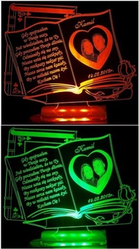 СВЕТОВАЯ СТАТУЭТКА НА ДЕНЬ ВАЛЕНТИНА СО СВЕТОДИОДНОЙ ФОТО