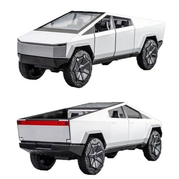 PRZYCZEPA PICKUP Z MOTOCYKLEM MODEL SAMOCHODU ALUMINIOWEGO, ODLEWANY, NOWY