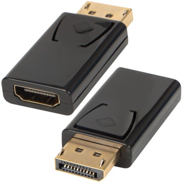 ADAPTER KABEL PRZEJŚCIÓWKA KONWERTER HDMI DISPLAY PORT 4K KOMPUTER LAPTOP