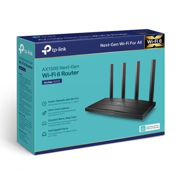 Маршрутизатор Wi-Fi TP-Link Archer AX12 AX1500 Wi-Fi 6 — РОЗЕТКА