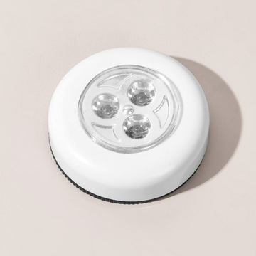 НАБОР ИЗ 3 САМОКЛЕЯЩИХСЯ СВЕТИЛЬНИКОВ ДЛЯ ШКАФА 3 СВЕТОДИОДНЫЕ БАТАРЕИ БЕЛЫЕ