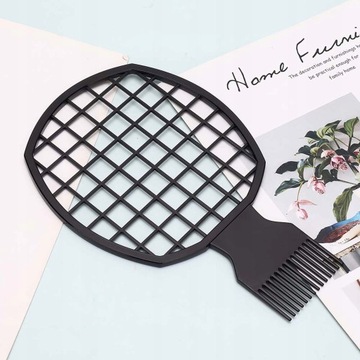 Расческа для завивки черная портативная расческа