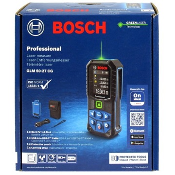 ЛАЗЕРНЫЙ ДАЛЬНОМЕР GLM 50-27 CG BOSCH Bluetooth