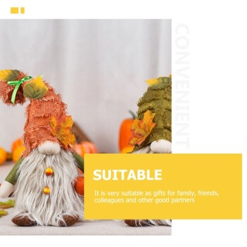 Осенние украшения Светящиеся без лиц украшения в виде гномов