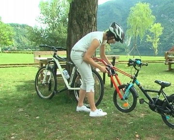 ЖЕСТКОЕ ВЕЛОСИПЕДНОЕ ПОЛОТЕНЦЕ ДЛЯ ДЕТСКОГО ФАКСИРОВКИ TRAIL ANGEL BIKE