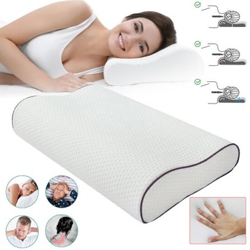 ORTOPEDYCZNA PODUSZKA POD KARK Z PIANKI PAMIĘCIOWEJ, ERGONOMICZNA PODUSZKA