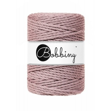 Sznurek do makramy skręc 5mm Bobbiny 3PLY Wrzosowy