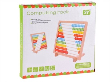 Деревянные разноцветные счеты для школы ZA4448