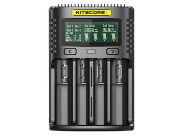 Nitecore UM4 do Li-Ion, LiFePo4, Ni-MH, Ni-CD