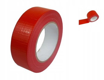 75mm/50y MOCNA TAŚMA MONTERSKA CZERWONA DUCT TAPE mocna naprawcza