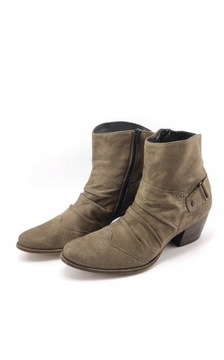 серые ботильоны 38,5