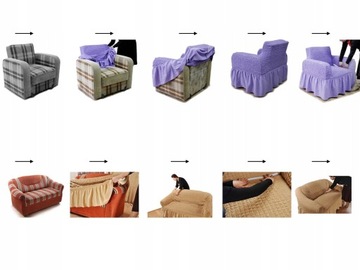 POKROWIEC NA SOFĘ KANAPĘ ELASTYCZNY 145-185-Beżowy