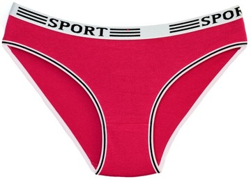 Женские трусы SPORT из хлопка, гладкие, XL, 8 шт.