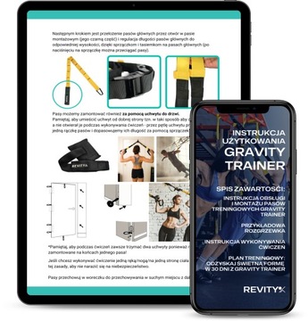 GUMY DO ĆWICZEŃ WORKOUT BANDS PRO + TAŚMY GRAVITY TRAINER ZESTAW KOMPLETNY
