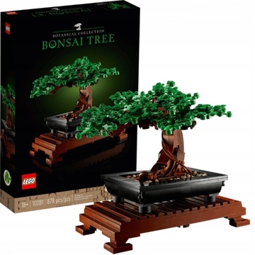 НАБОР «ДЕРЕВО БОНСАЙ» LEGO CREATOR EXPERT ICONS 10281 + ПОДАРОЧНЫЙ СУМОК