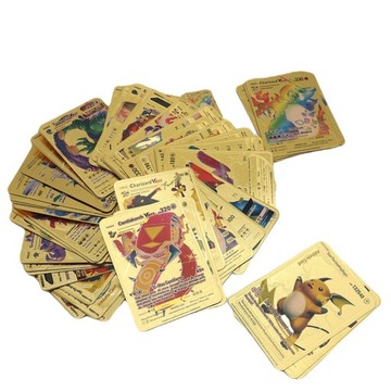 ЗОЛОТЫЕ КОЛЛЕКЦИОННЫЕ КАРТЫ POKEMON 55 ЗОЛОТЫХ ШТ.