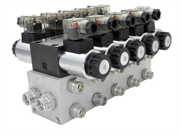 ROZDZIELACZ HYDR CETOP 5 SEKCYJNY 60L ELEKTR 12V