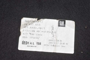POLIČKA KUFRU 24455453 OPEL VECTRA C 5D HB 02-05