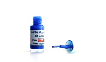 Farba farbka fluorescencyjna do wskazówek NIEBIESK