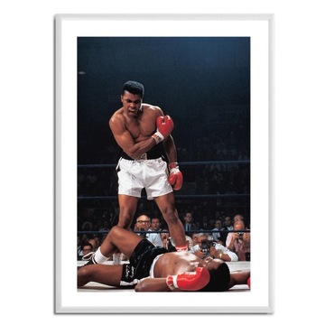 Боксёрский постер Мухаммед Али против Листона 40х30 см