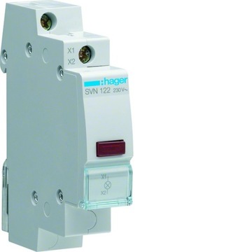 Lampka sygnalizacyjna LED czerwona 230VAC SVN122