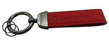 MERCEDES BRELOK BRELOCZEK SKÓRA ALCANTARA CZERWONY