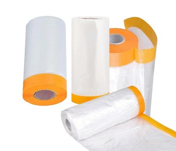 ANTYCHLAP 140cmx33m MOCNA FOLIA MALARSKA Z TAŚMĄ WASHI pro100system