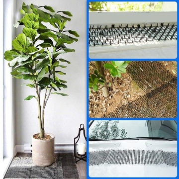 СЕТКА С КОЛОСАМИ 30Х200СМ КОВРИК ОТПУХАЮЩИЙ КОШЕК БАРЬЕР ЧЕРНЫЙ 2ШТ.