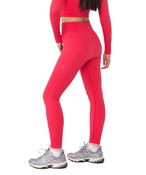 LEGGINSY GETRY RÓŻOWE MODELUJĄ SYLWETKĘ FITNESS - M
