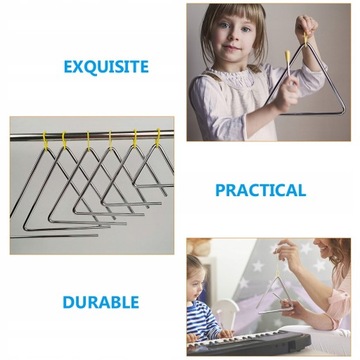 Музыкальные ударные инструменты «Треугольник», 6 наборов