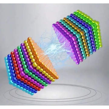KOLOROWE KULKI MAGNETYCZNE 5MM 8-KOLORÓW NEOCUBE