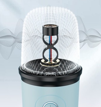 МИКРОФОН БЕСПРОВОДНОЙ ДИНАМИК НАБОР BLUETOOTH КАРАОКЕ СВЕТОДИОДНАЯ ПОДСВЕТКА