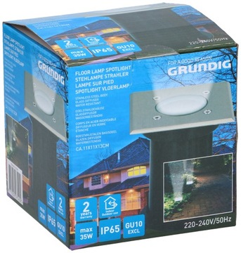 GRUNDIG Ogrodowa Lampa podłogowa IP65 - 35W / 220V