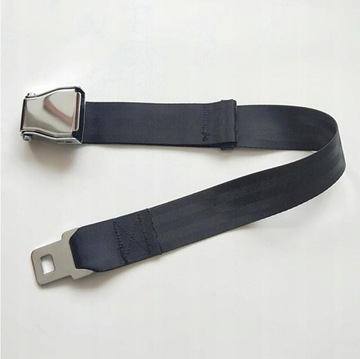 Черный удлинитель ремня безопасности самолета